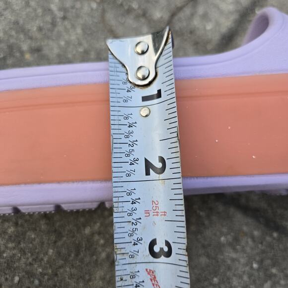 Crocs Crocband Womens Size 9 Platform 205631 Slides Sandals Lavender Slip On - Picture 4 of 11